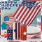 4th of July Tiered Tray Decorations, 3 Pcs Patriotic Wooden Block Set – Red White & Blue Memorial Day, Independence Day, Veterans Day Tabletop Centerpieces for Home & Office